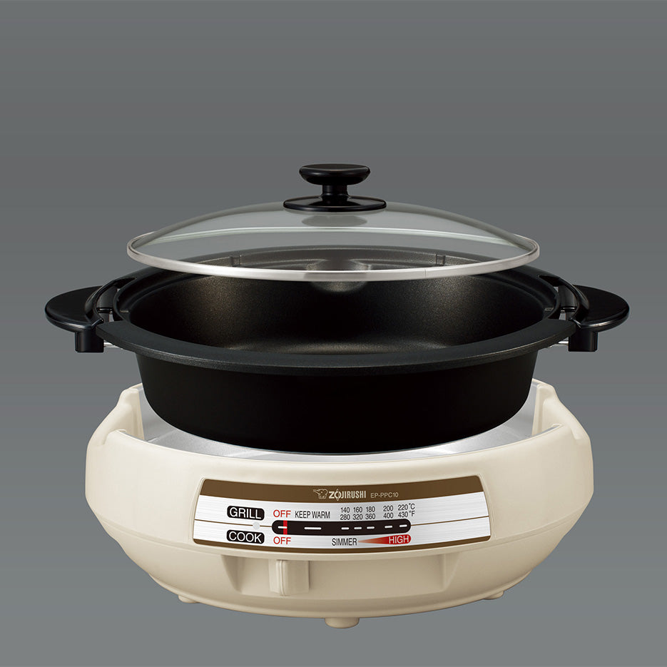 Gourmet d-Expert Electric Skillet (with Ceramic Nonstick) EP-PPC10 - Image 5