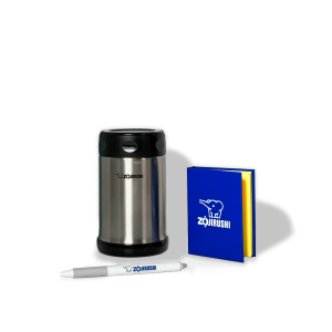 BTS25 Set: Sticky Note Book. FriXion Pen. Stainless Food Jar