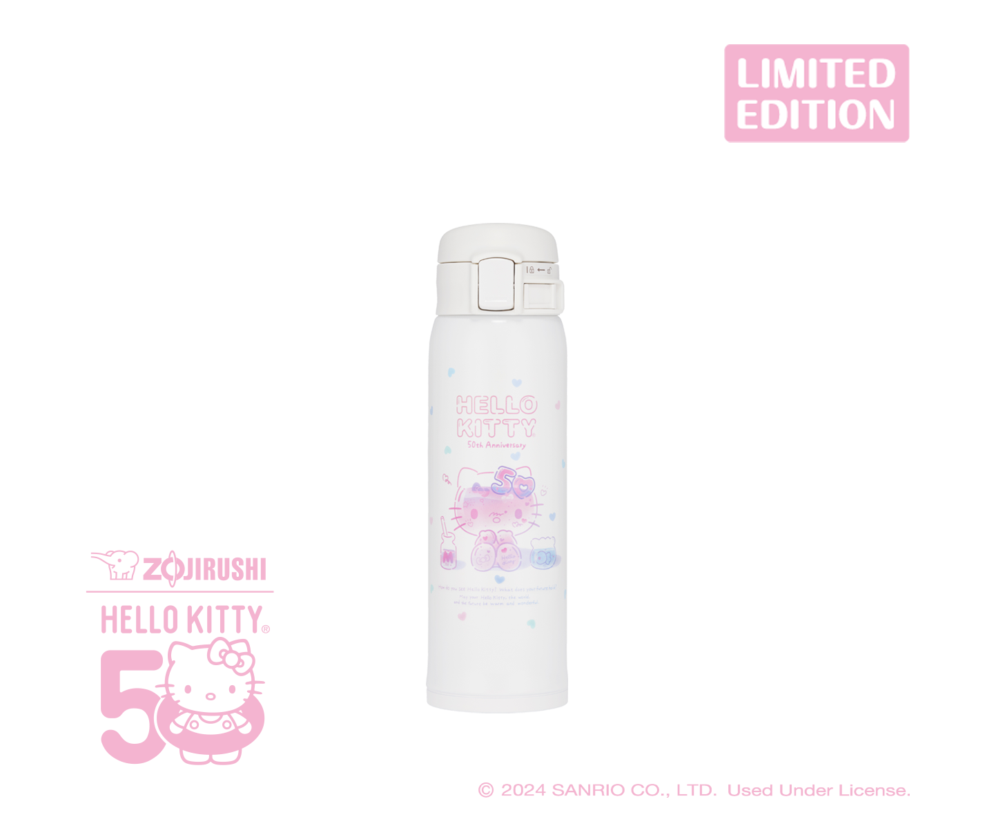 HELLO KITTY 50th Anniversary Stainless Mug SM-SF48KT