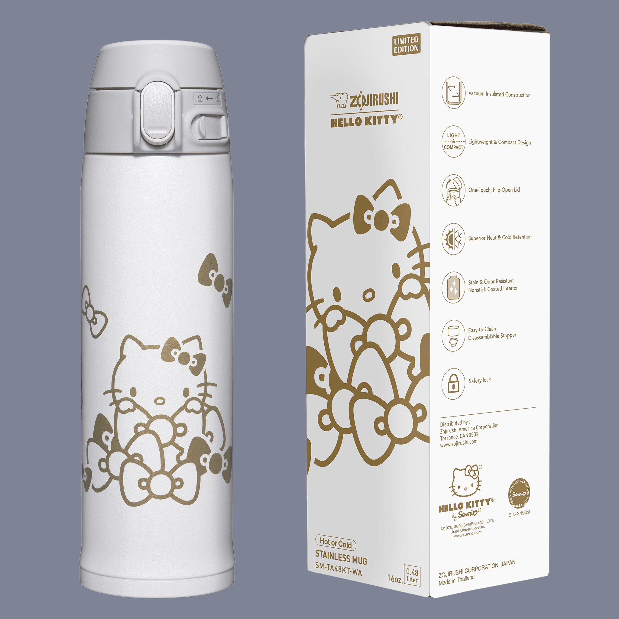 ZOJIRUSHI x HELLO KITTY Stainless Mug SM-TA48KT - Image 3